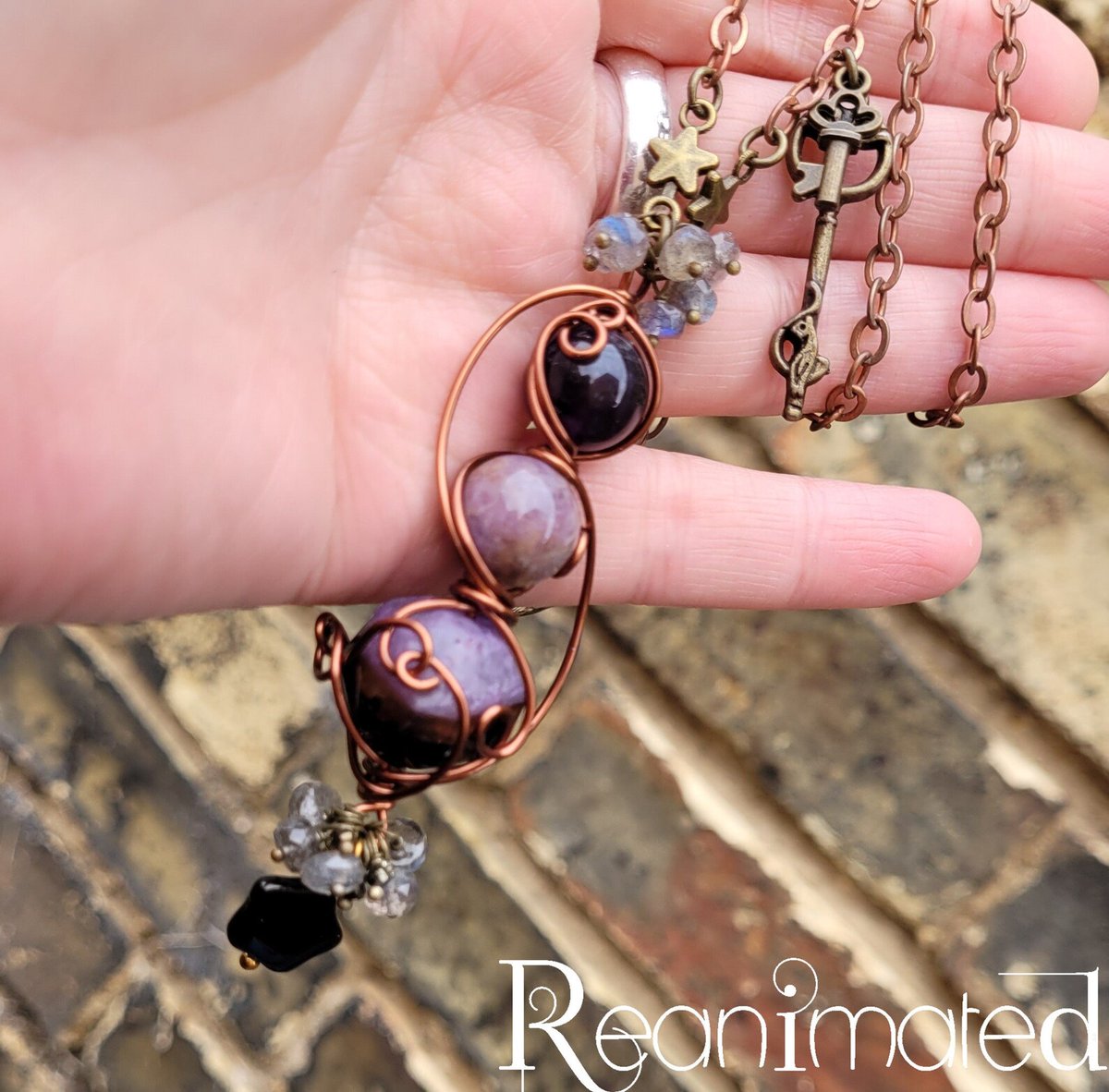 545rajputsingh's tweet photo. Dark Cottagecore Aesthetic Purple Necklace  / Abstract Dancing Fairy Necklace in Black and Purple
 #Cottagecore #dark #AbstractDancing #Necklace #Purple #Aesthetic #black #ReanimatedUK #EtsySeller

👉https://t.co/2iHu56md8k https://t.co/4qcJuG4cG7