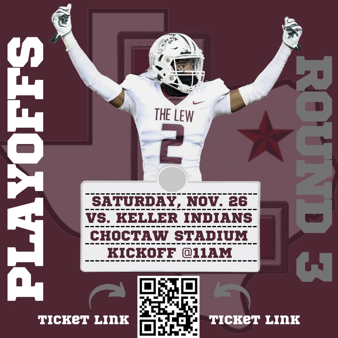 PLAYOFFS THIS SATURDAY! Our boys are going up against the Keller Indians at Choctaw Stadium this Saturday! Let's fill the stands and show off our Farmer Pride! Let's get that 🏆