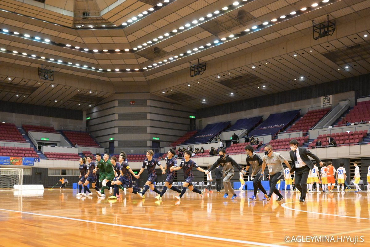 Agleymina's tweet photo. 【Fリーグ2022-2023 Div.2 第13節】
#アグレミーナ浜松 5-1 #ポルセイド浜田

⚽得点者⚽
#山桐正護 ×2
#須藤慎一
#川本樹弥
#石川颯

ファン・サポーターのみなさんにようやくホームで勝利をお届けすることができました❗️
ご声援本当にありがとうございます‼️

#アグレミーナ浜松
#Fリーグ https://t.co/J4D2TUkd9T