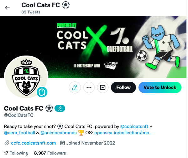 DegenKnows's tweet photo. 🚨Watch out! 🚨

DegenKnows security team reports that @CoolCatFC
is a #scam Twitter account.❌
The real one is @CoolCatsFC. ✅

All tweets from the fake one @CoolCatFC guide people to their website, DO NOT click anything on it. 

DegenKnows aims to build a scam-free world. https://t.co/gquYkI5JoQ