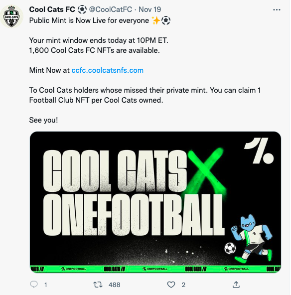 DegenKnows's tweet photo. 🚨Watch out! 🚨

DegenKnows security team reports that @CoolCatFC
is a #scam Twitter account.❌
The real one is @CoolCatsFC. ✅

All tweets from the fake one @CoolCatFC guide people to their website, DO NOT click anything on it. 

DegenKnows aims to build a scam-free world. https://t.co/gquYkI5JoQ