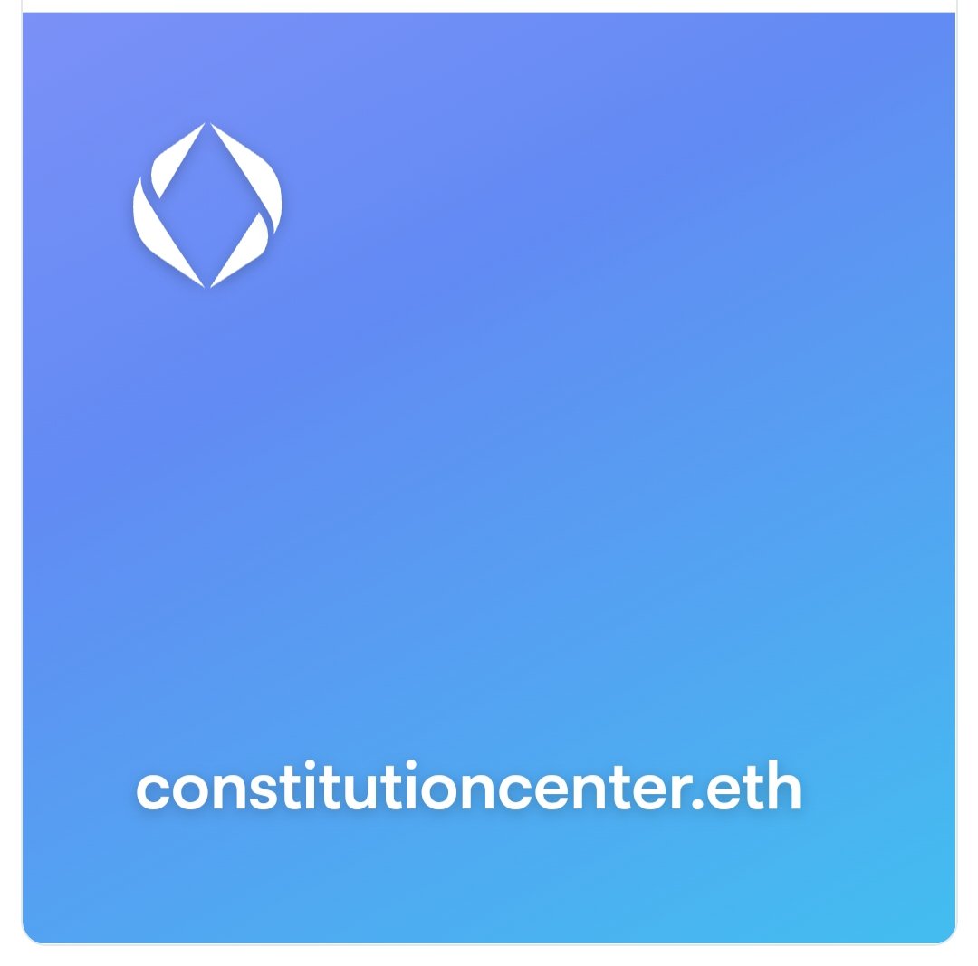 Cryptonix4real's tweet photo. Have you visted the #ConstitutionCenter in #Philadelphia? If you go tell them to hmu. I got something they'll want in a couple years. https://t.co/32JLm7o7RP