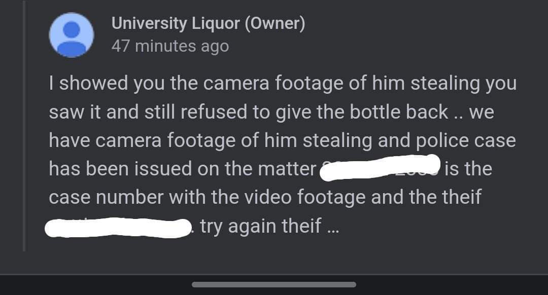 Tonigjt my wife was assaulted at University Liquor in Norman, Oklahoma. This was the aftermath. It frightens me to no end knowing that she was hurt and that I couldn't protect her.