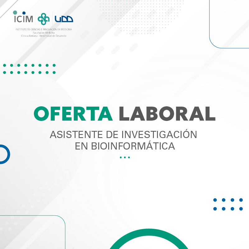 EdoPerezP's tweet photo. 📢 ¡OFERTA LABORAL! En nuestro laboratorio de Neurogenética buscamos asistente de investigación en bioinformática. Ven a trabajar con nosotros y construir puentes entre la genética y la práctica clínica⚡. #SOCHIGEN #genomica #bioinformatica. (Favor compartir) 👇 https://t.co/NyzBMhWWqe