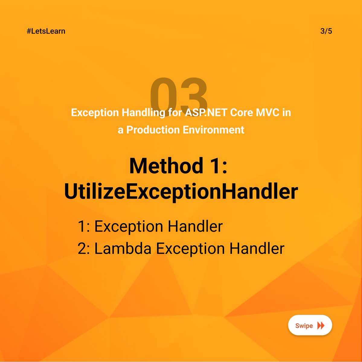 InnovaPointInfo's tweet photo. #LetsLearn
Techniques for handling Exceptions in .NET Core

#innovapoint #innovapointinfo #thoughtstoreality #innovation #technology #development #coding #software #technical #dotnetcore #learningisfun #shareknowledge #trendingnow https://t.co/nrp3aMxLdy