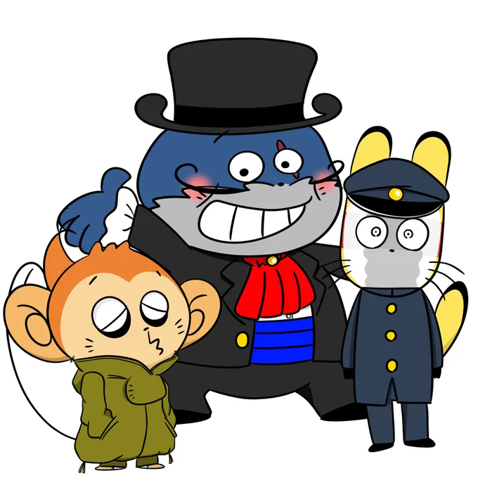久しぶりに描いた^^グワィニャオン『ジャンキー・チエの木人件』ご来場ありがとうございました配信もよろしくねー 