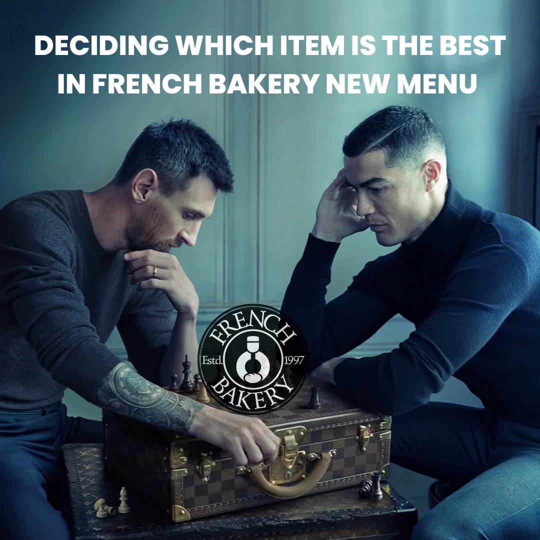 FrenchBakeryDXB's tweet photo. It truly is a struggle! 😩 Grab the tastiest menu yet! 😋

#frenchbakery #frenchbakerydubai #newmenu #Messi𓃵 #ronaldo #Memes https://t.co/0jMKjTo4Ds