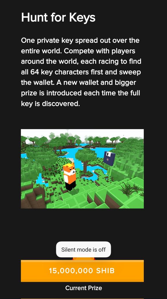 xenzor1's tweet photo. $Shib community did you see this game that was just released a few hours ago?

Free to play minecraft style #Web3 game.

Hunt the open word to find private keys to unlock the chest.

@ShibcraftERC #P2E #SHIB

https://t.co/91lHmo6LFM https://t.co/bsmvUJUMfy