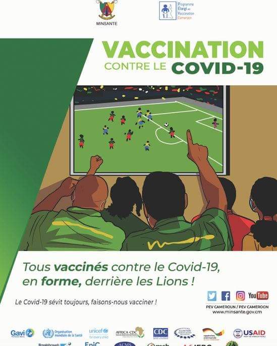 Nos Lions indomptables jouent contre la Suisse today.  Je prends ma dose de vaccin anti Covid-19 tout en supportant mon équipe qui joue son 1er match de #CoupeDuMonde2022.
#EndCovid237
#ABCFreeCovid19
#StopCovid19