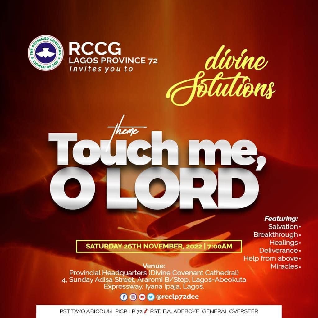 rccglp72's tweet photo. *Come, and recieve the Touch of the Lord* https://t.co/xawIUZI4VR