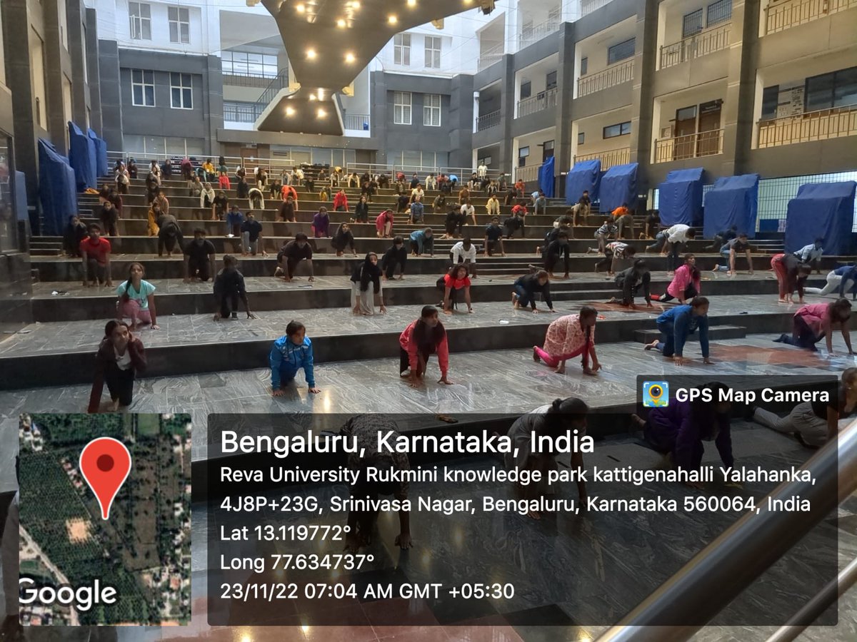 nssrdbangalore's tweet photo. NIC NSS camp @REVA University Bangalore -Physical fitness training programme sponsored by NSS Cell Govt of Karnataka @ianuragthakur @YASMinistry @pankajsinghips @_NSSIndia @REVAUniversity @VC_REVAUni https://t.co/Pvg22oQEMt