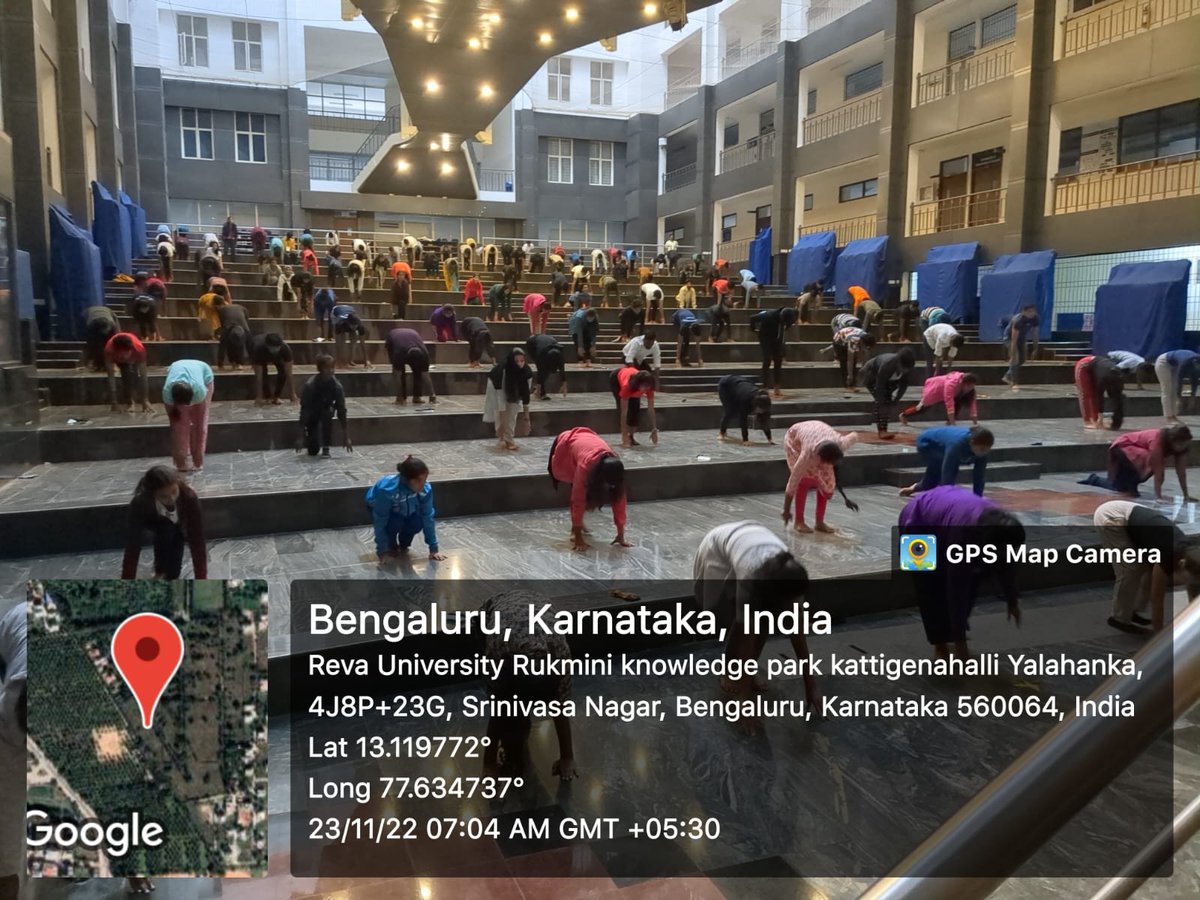 nssrdbangalore's tweet photo. NIC NSS camp @REVA University Bangalore -Physical fitness training programme sponsored by NSS Cell Govt of Karnataka @ianuragthakur @YASMinistry @pankajsinghips @_NSSIndia @REVAUniversity @VC_REVAUni https://t.co/Pvg22oQEMt