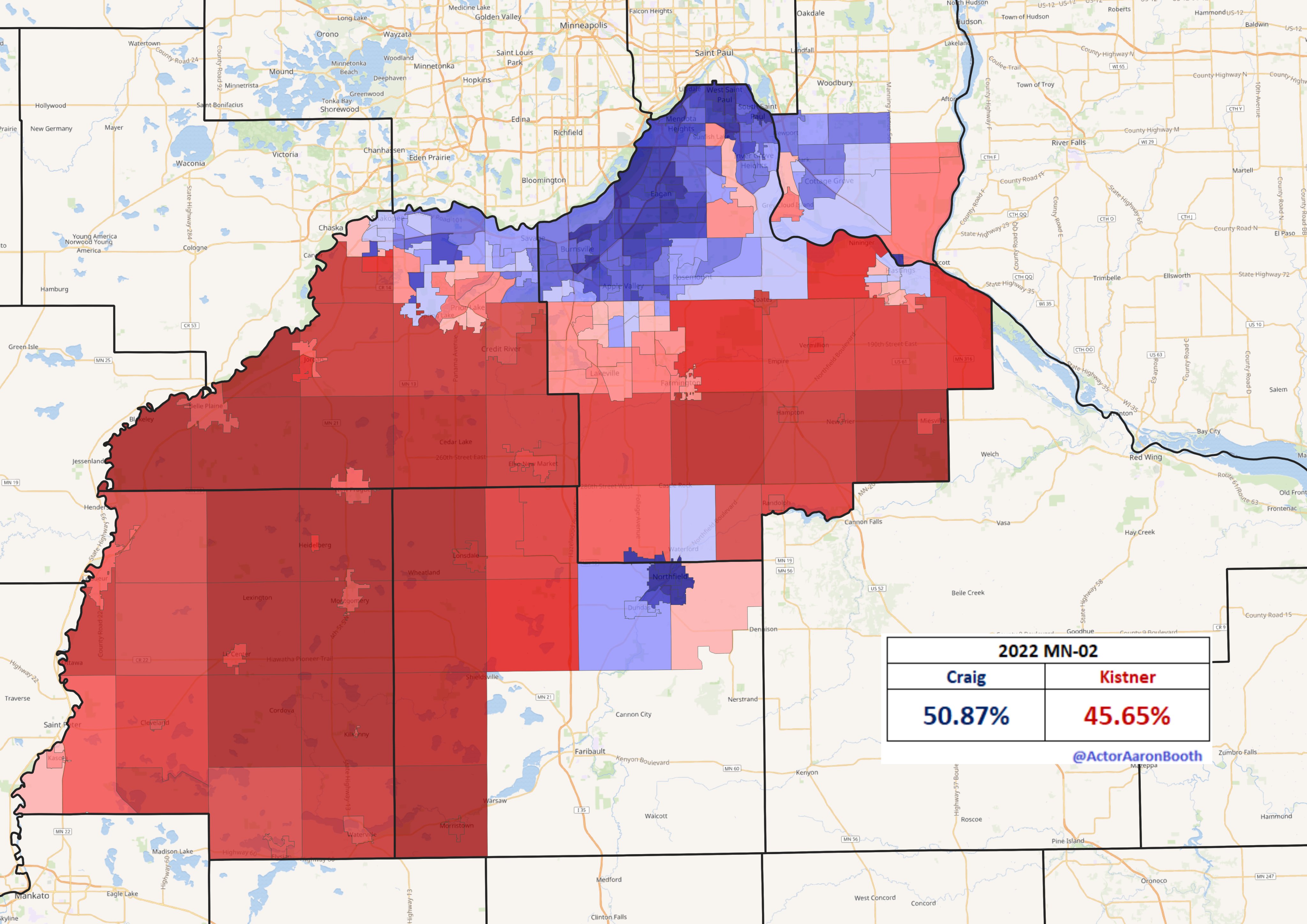 Aaron Booth on Twitter "MN02 shifted from being a district that