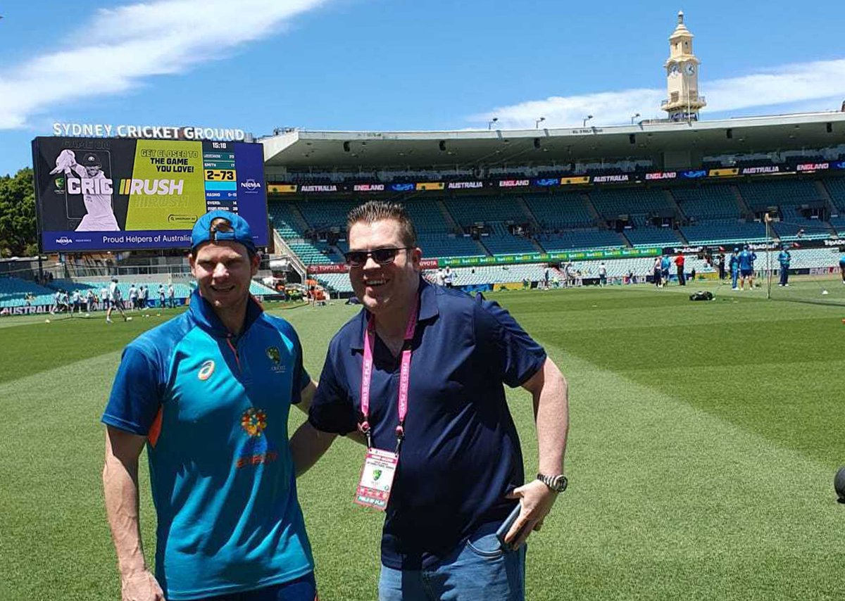 BlockTrust_io's tweet photo. Free tickets aren’t a real prize for fans. They’re already at the games. That’s why #CricRush
gets you on field with Steve Smith.
Game. Set. Match.
Start playing today to win big at https://t.co/mSLhvAI9mA
#GameOn #BlockTrust #utility https://t.co/AONpnmOeFt