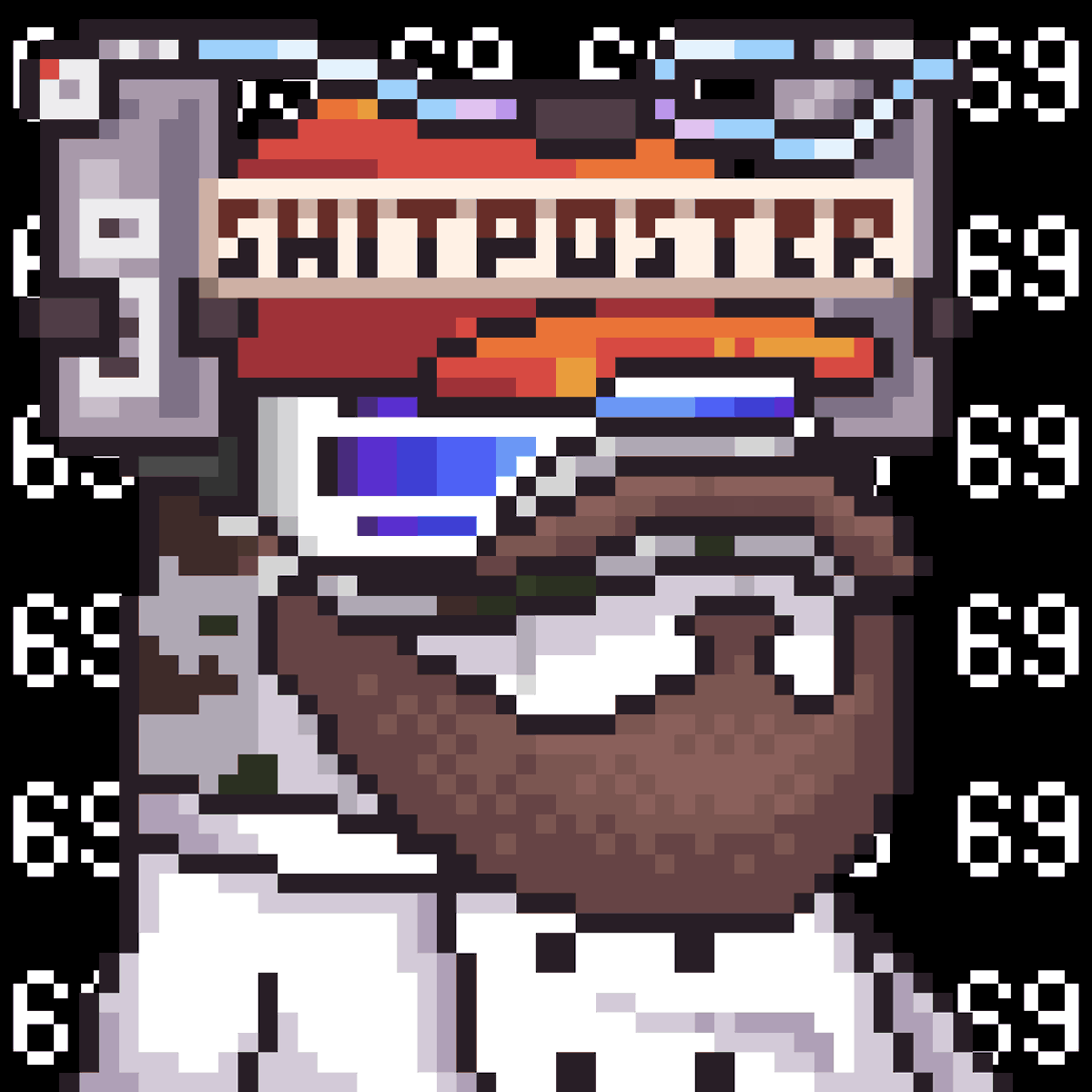 BotJhk's tweet photo. this looks bussin bussin #6767 bought for 0.00 ETH by GiftyNFT_FAM from rubbertoe #lookswhale #NFT https://t.co/pphEFnL1cM https://t.co/OiBKSZkEqm