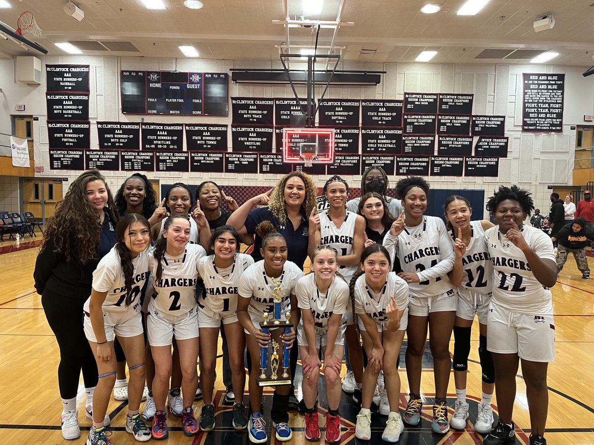 Proud of the Lady McClintock Chargers tonight winning the Thanksgiving Shoot-out against Highland High School tonight.