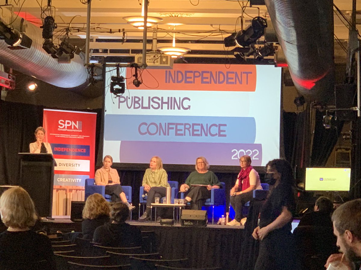 AnnaNotKarenina's tweet photo. Packed program at #IndPubCon, with this session looking at different takes on translation, books across borders & the relationship of copyright to pop-culture bookish objects (and tech players like Etsy that give the creators making them a platform) https://t.co/HaF1mQa8Vo https://t.co/oWpK0aYUYS