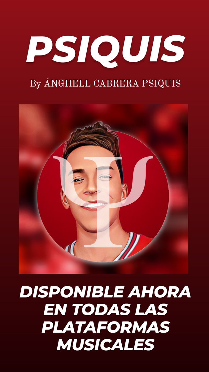 AngelCabrerai's tweet photo. #NowPlaying: PSIQUIS by Ánghell Cabrera Psiquis (@AnghellCabrera) on social networks.

@Deezer: https://t.co/m8pClS39zJ

@Shazam: https://t.co/3b4S8Fatbc https://t.co/Pq2SgMA7vi