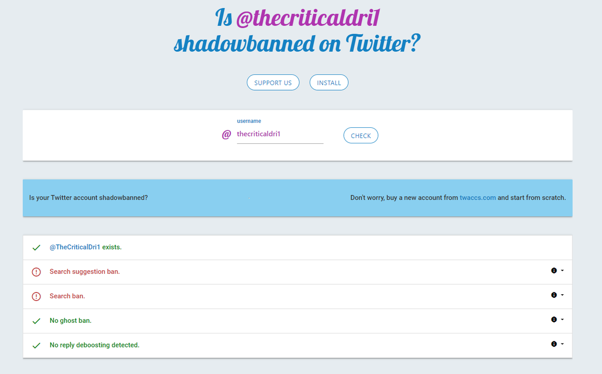 TheCriticalDri1's tweet photo. Hey @elonmusk please end this bullshit. Any type of banning is counter to any pro free speech posturing sir!
 @catturd2 
#ShadowBanned #ShadoBanning #GhostBanned #GhostBanning https://t.co/IDrHYo5vDi