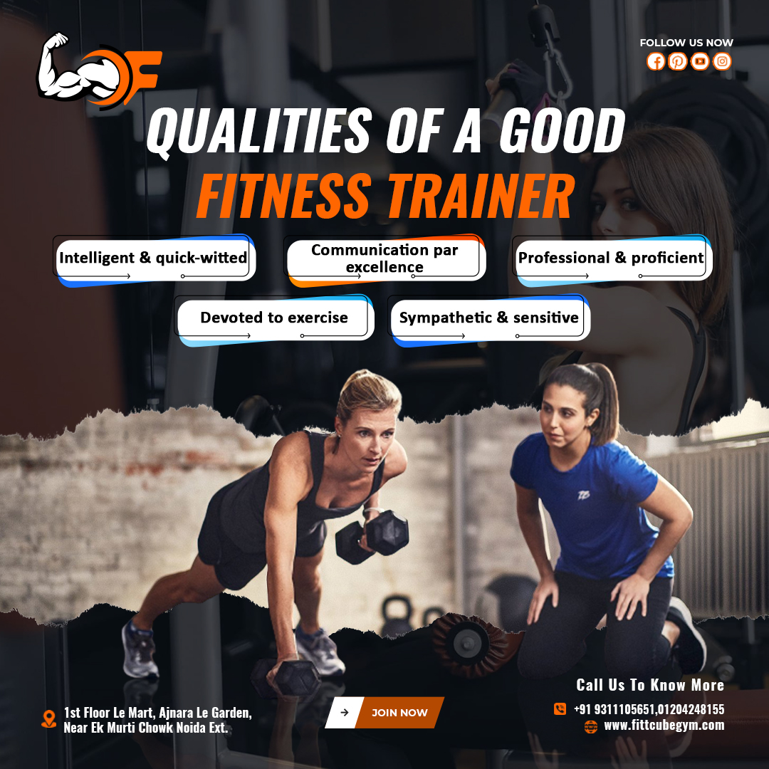 fittcubegym's tweet photo. Personal trainers are required to possess a specific set of personality traits. 
Call ☎️ at +91 9311105651
Visit Our Site: https://t.co/n7A5VIt9cW
.
.
#fittcube #fittcubegym #fitness #motivation #fitnessmotivation #gymmotivation #Bestgyminnoida #Getfit #Fitfam #fitlife #Sweat https://t.co/GWs5ps9RVG