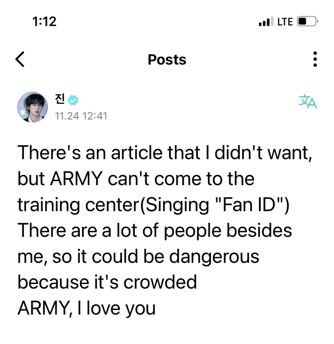 BArmymom's tweet photo. Will always be here for you #Jin will make sure that your music will keep on playing as we wait for your return...
#BTSForever
#Borahae https://t.co/1dTQdJKTt3