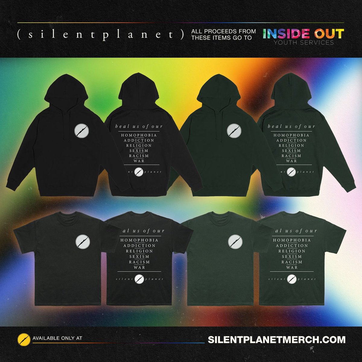 SLNTPLNT's tweet photo. decided to bring back our classic tee. all proceeds from this sale will be donated to Inside Out Youth Services, who served and advocates for LGBT youth in Colorado Springs. 
Lovers Forever 🏳️‍🌈🏳️‍⚧️
https://t.co/UarHYhndgT https://t.co/CAiYr3SKJW