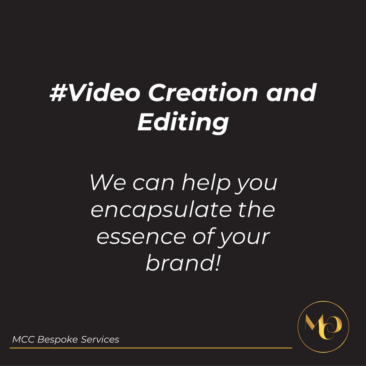 MarCarroll's tweet photo. MCC Bespoke Services 

#Video Creation and Editing

We offer this bespoke service as part of a hosting or standalone package.  This service is a perfect way to differentiate your event/organisation from others and build brand awareness.

Connect with us @info@marianacarroll.com https://t.co/8k2qfT9e6C