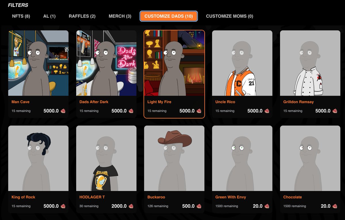 Happy Thanksgiving to those in the US!🦃 To add to the celebration, we just launched the first dynamic traits shop items in the STEAK shop!🎉

You can browse and buy them with  here:
steak.cryptodadsnft.com/shop?filter=CU…

Thread 1/6👇