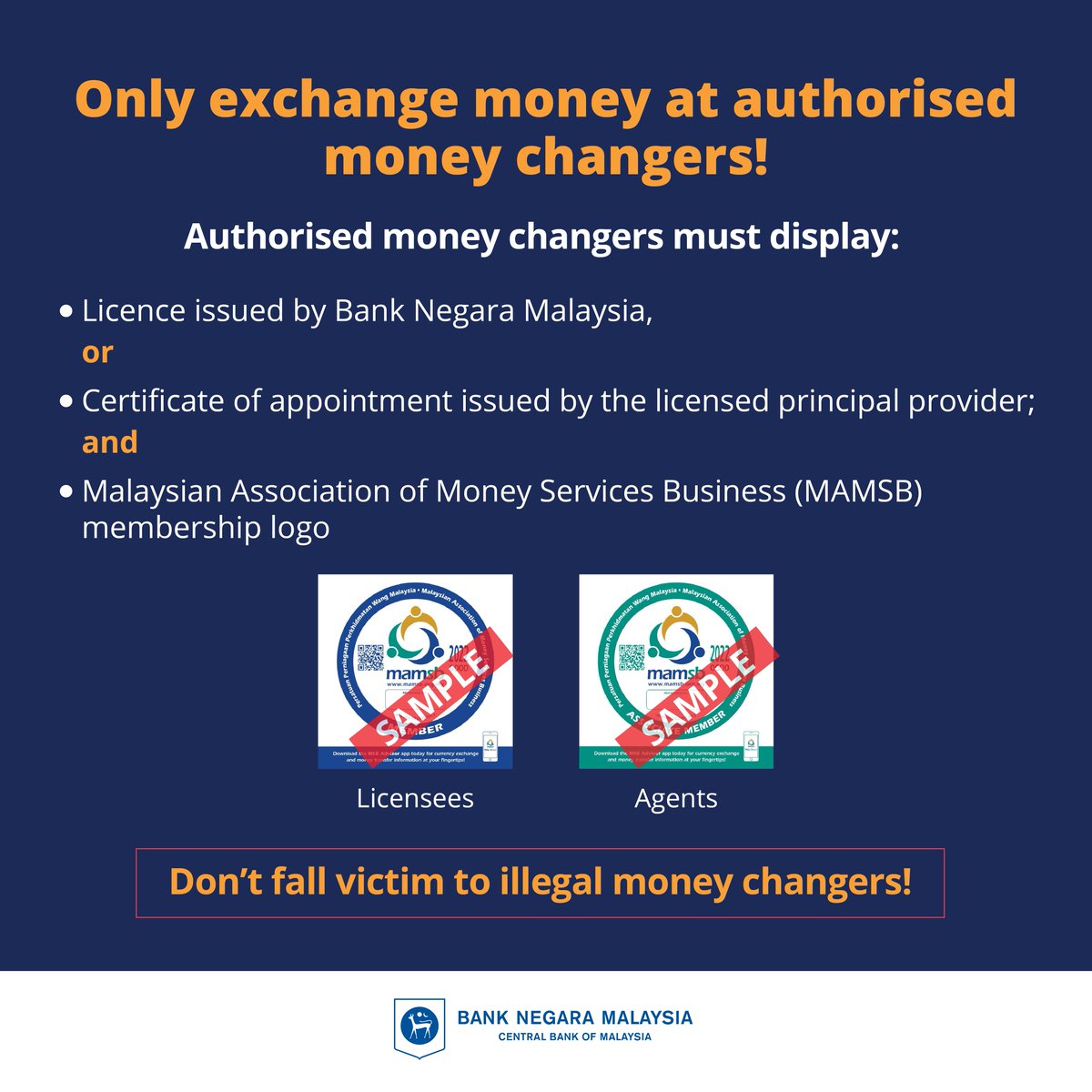 Bank Negara Malaysia on Twitter "Exchanging foreign currency for