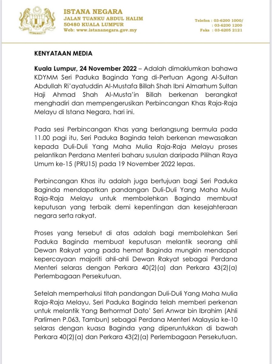 luqmanhriz's tweet photo. Perdana Menteri Malaysia Ke-10, Datuk Seri Anwar Ibrahim. https://t.co/cdWVAhciRx