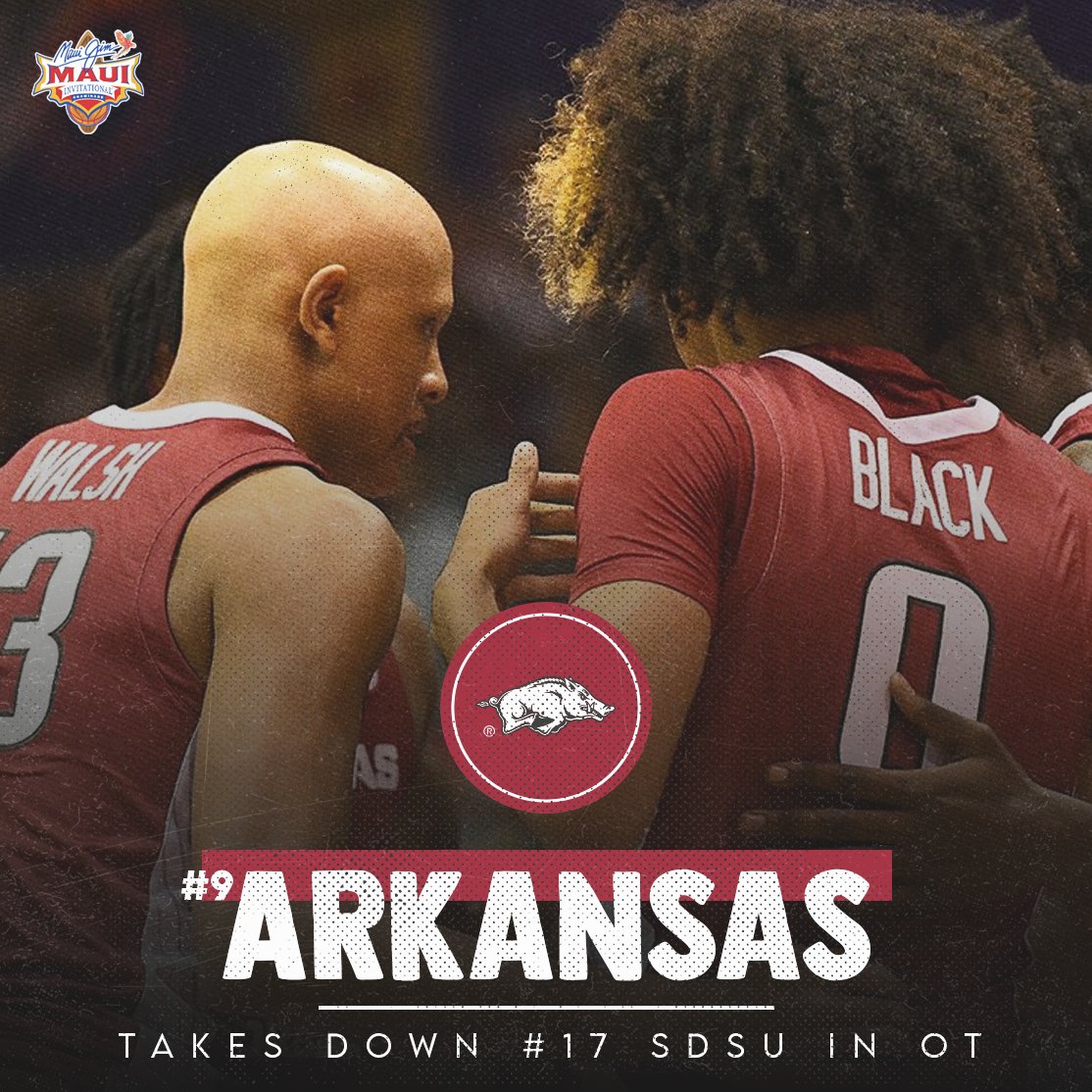 SEC's tweet photo. 𝑯𝑶𝑮𝑺 𝑭𝑰𝑵𝑰𝑺𝑯 🐗💪

@RazorbackMBB x #SECMBB https://t.co/mfGugESLjV