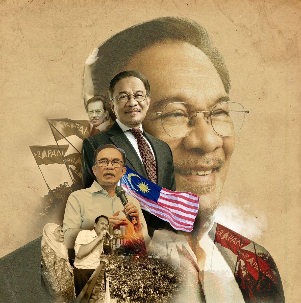 azreenyunus10's tweet photo. Reformasi! Tahniah Anwar Ibrahim menjadi Perdana Menteri ke-10, selepas perjuangan selama 25 tahun. #PM10malaysia #AnwarIbrahim https://t.co/uNUxdgbgWZ