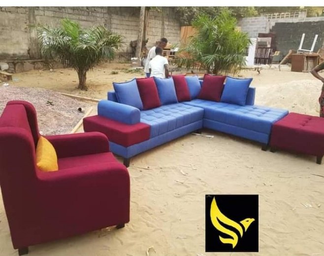 ShogunCedric's tweet photo. #home salon L en angle + fauteuil,# bicoloris à vil prix . Au besoin veuillez nous écrire via notre standard +243820605777. https://t.co/KMzccSvOpI