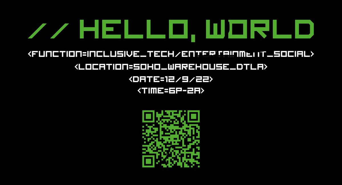 // Hello, World tweet media