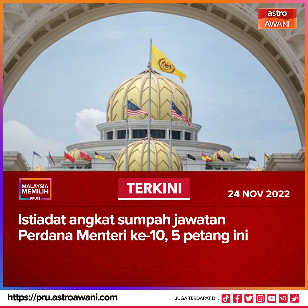 Justeru, Yang di-Pertuan Agong mengingatkan bagaikan biduk lalu, kiambang bertaut, hulurkan tangan antara satu dengan yang lain bagi merapatkan semula saf antara semua ahli-ahli Dewan Rakyat demi masa depan negara tercinta. #PilihanMalaysia #PRU15 #MalaysiaMemilih