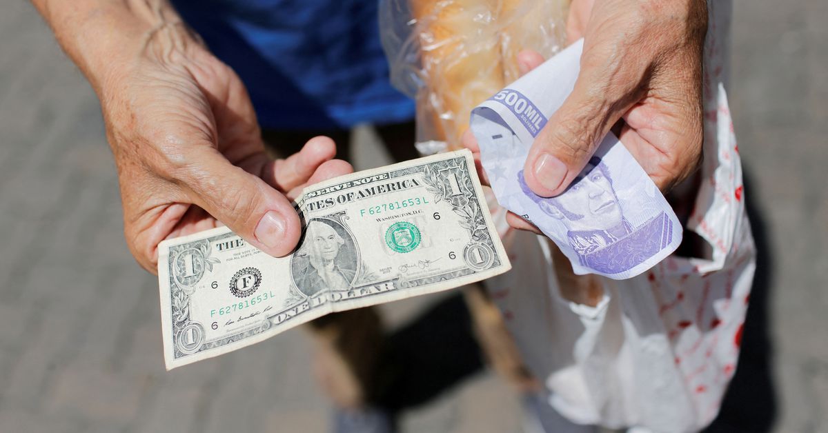 Reuters's tweet photo. Venezuela's anti-inflation efforts dealt blow as currency tumbles https://t.co/Uu5QI2aXWc https://t.co/nkYmQqavtK