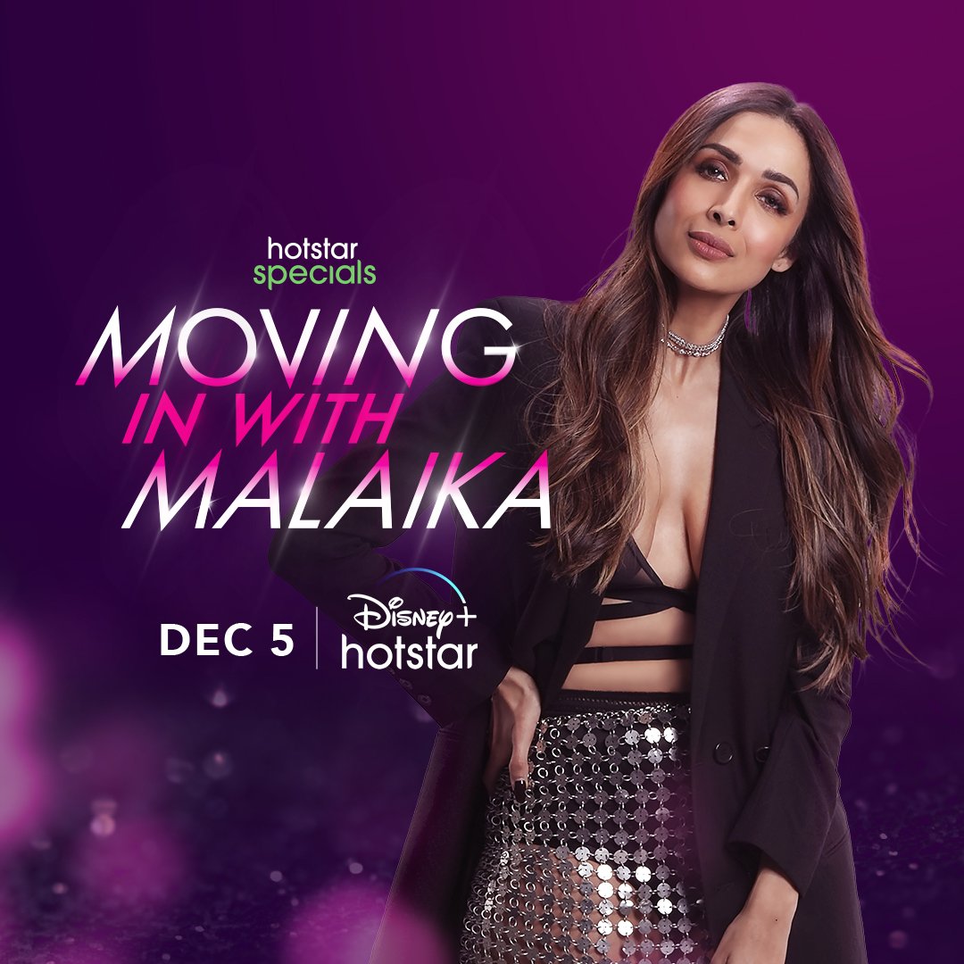 New Poster of #MovingInWithMalaika

Streaming From 5th December on #DisneyPlusHotstar

#MIMonHotstar @banijayasia @banijaygroup @deepak30000 @Mrinalini_J #ShyamRathi #GirishBalan #SagarMore #KhuzemaKezer @DisneyPlusHS 
#HotstarSpecials #MalaikaArora