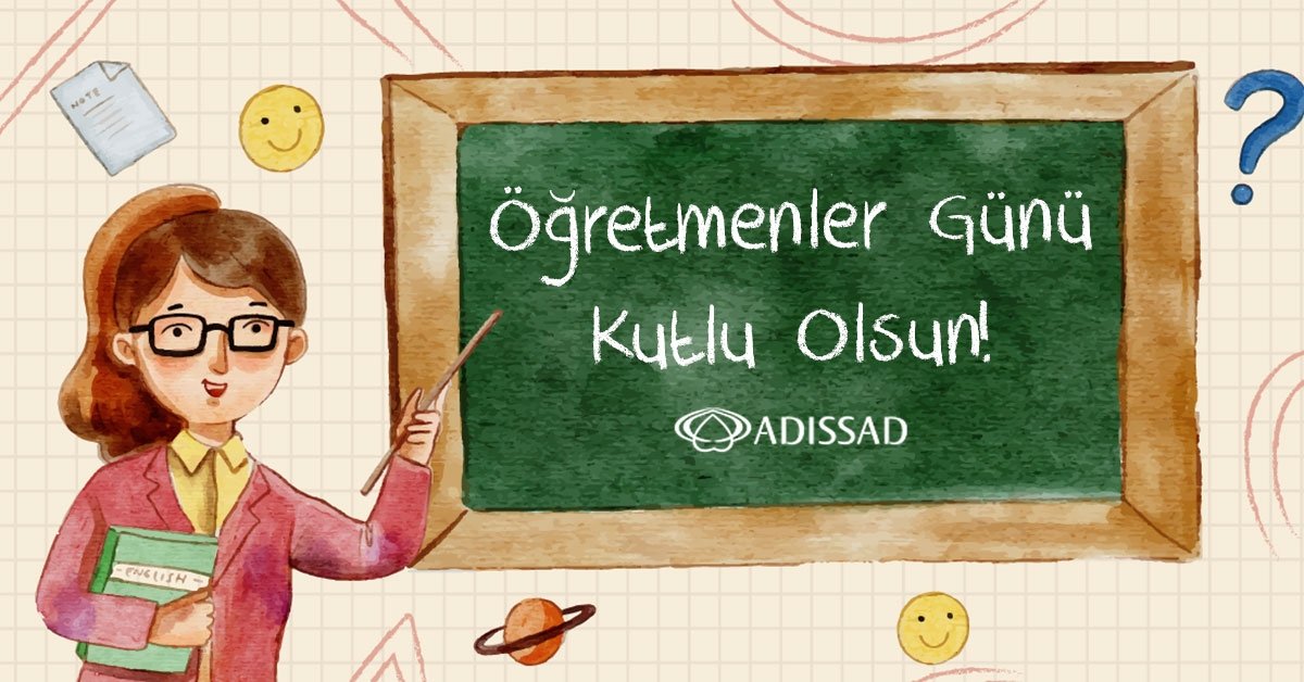 Tüm öğretmenlerimizin öğretmenler günü kutlu olsun.

#adissad #öğretmenlergünü #kutluolsun