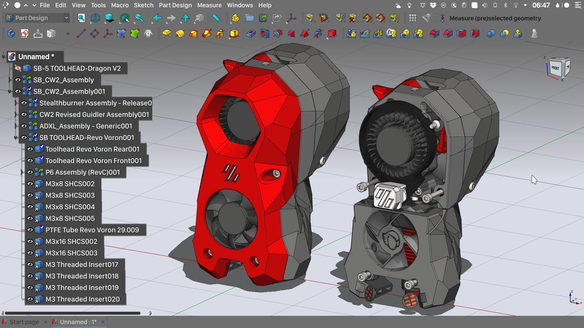 OficineRobotica's tweet photo. A fine piece of engineering displayed in the view port of @FreeCADNews #LinkStage3 from @RealThunder12
#voron Stealth Burner 2
Check out my YT for more LinkStage3 related content https://t.co/SdfGnfJkZq
Instagram https://t.co/qB7SSwfIq0 https://t.co/3OObqgrrSB