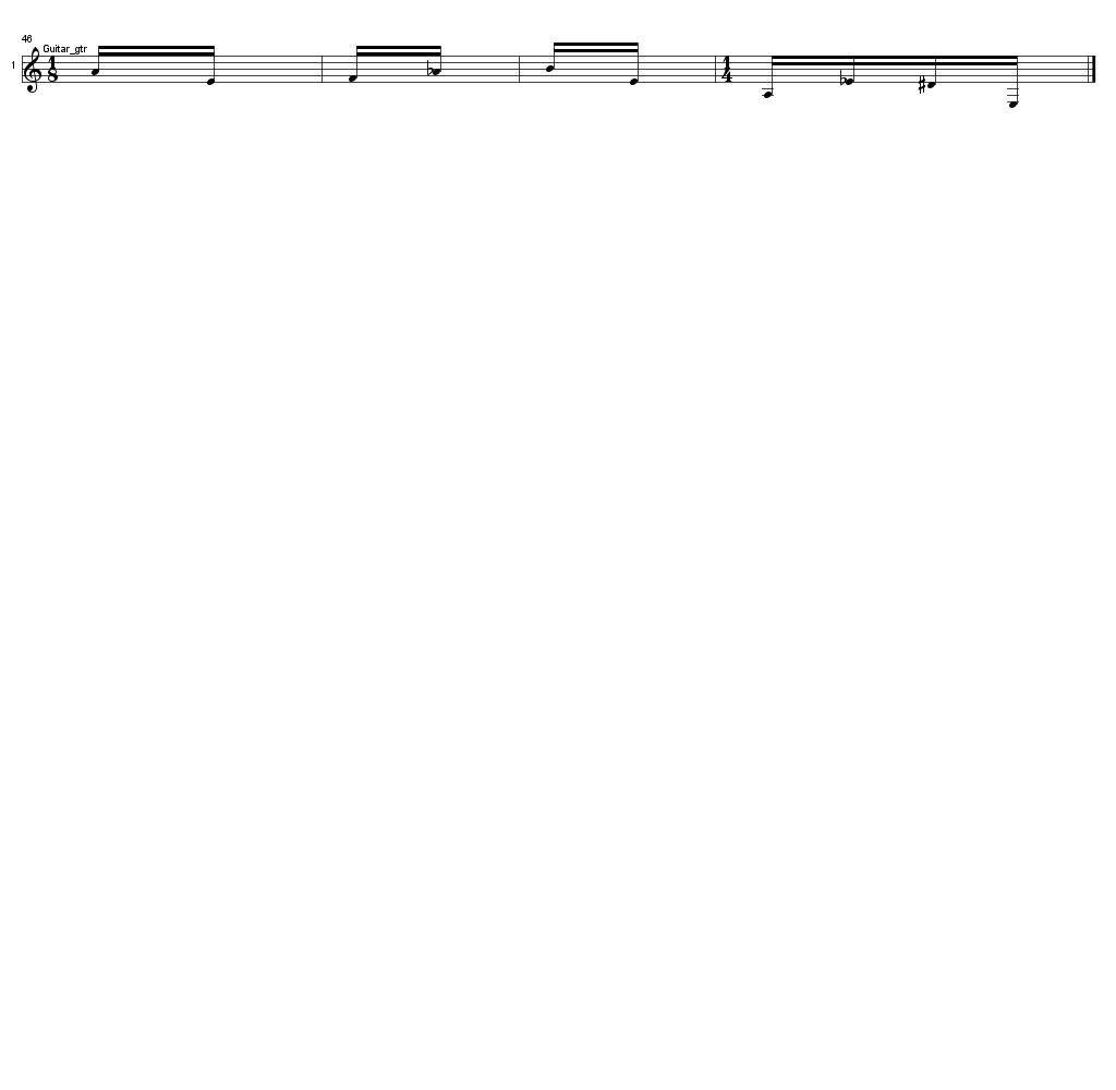 BotNerve's tweet photo. No. 255, for solo guitar, page 2/2, (c) 2022 Didkovsky / Punos Music (BMI). Created 2022-11-24_00:48:25 by @DoctorNerve and @BotNerve #StochasticMusic #ComputerAssistedComposition #SoloGuitar #ArtificialCreativity https://t.co/UOpdG9Sfza