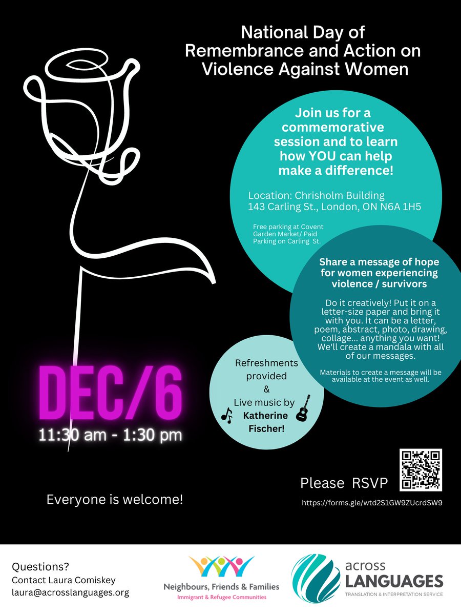AcrossLanguage1's tweet photo. 👉Be part of the change! Dec 6. marks the anniversary of the 1989 murders of 14 women at l'École Polytechnique de Montréal, who were killed because they were women. Decades later, gender-based violence is still a reality for too many women and girls.  #stopviolenceagainstwomen https://t.co/fUg7maxsv3