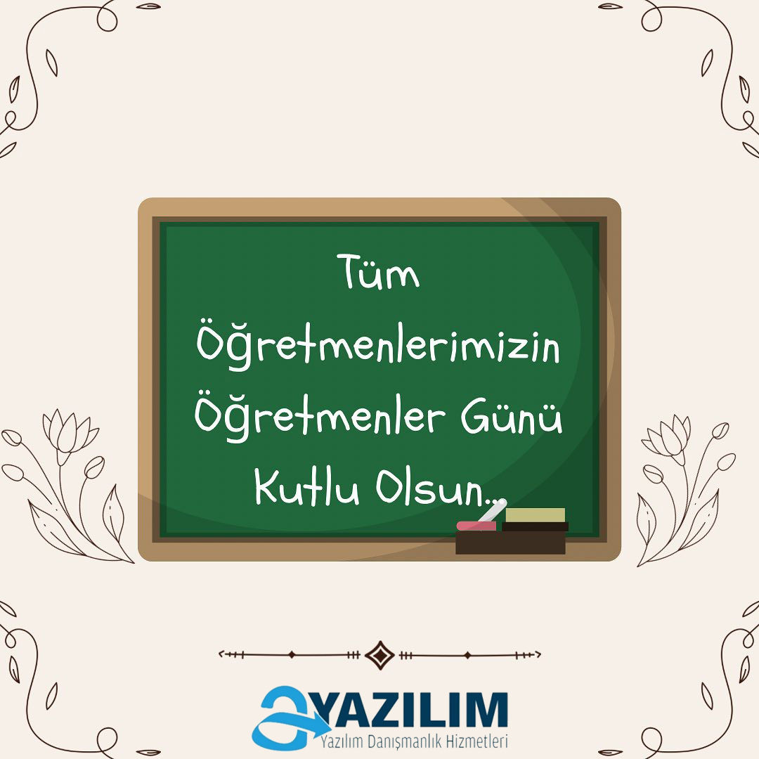 Tüm Öğretmenlerimizin Öğretmenler gününü kutlu olsun. 
#ayazilim #24Kasım #Öğretmenlergünü #24kasimogretmenlergunu #öğretmen