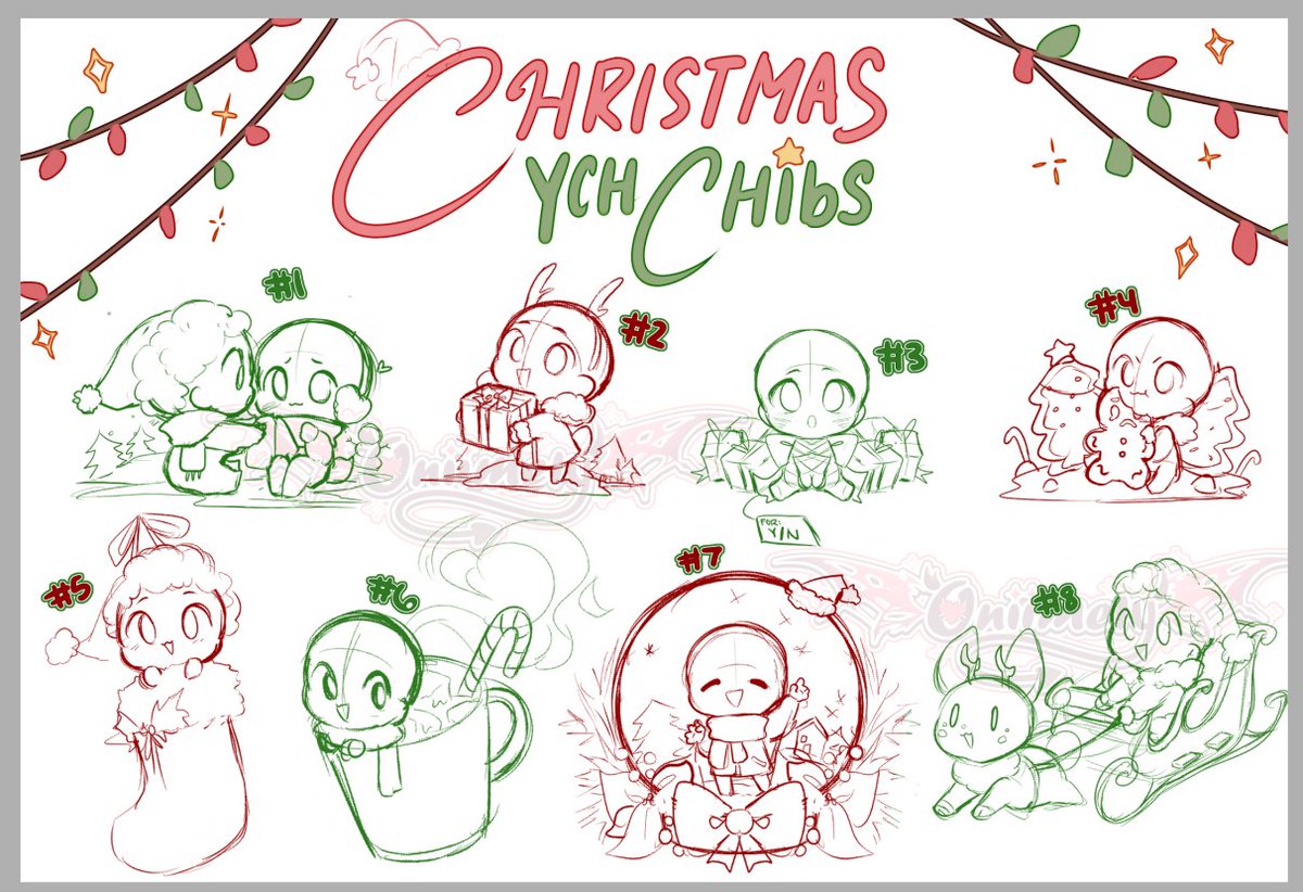 Christmas ych chib wip >:D! Will open them in a few days !! 