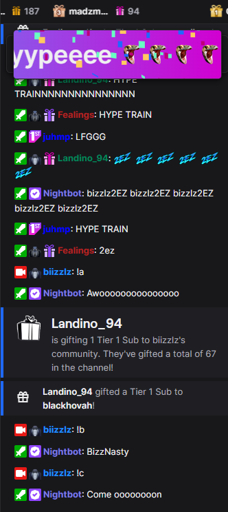 Fealings's tweet photo. Current chat in @biizzlz chat when he's been offline for 8 days. https://t.co/14O2MYu3Rh