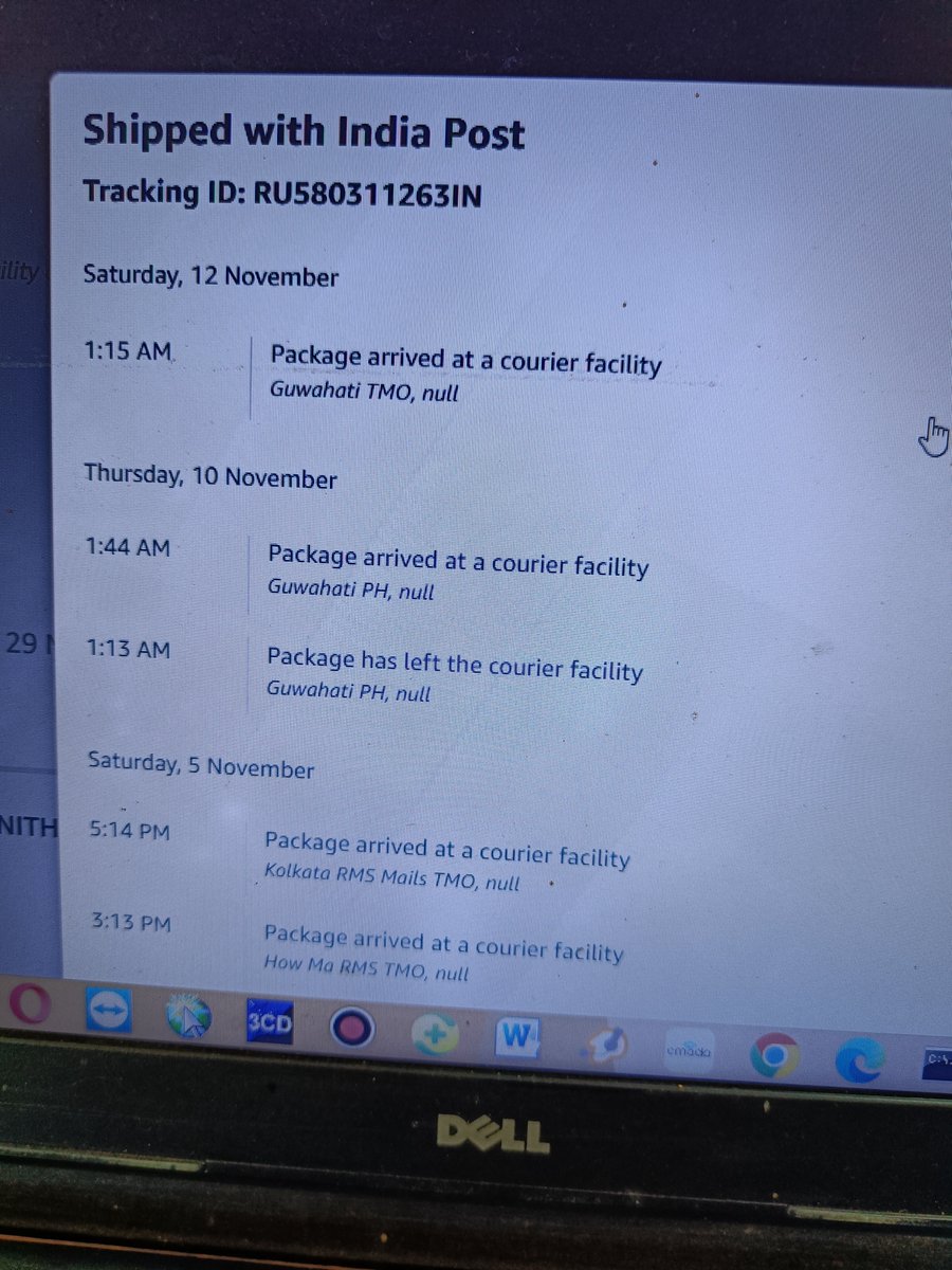 deepaknagar20's tweet photo. @IndiaPostOffice 
Pl check status of 
RU583929965IN
RU580311263IN
Not yet delivered. https://t.co/4OSYrHqDIL