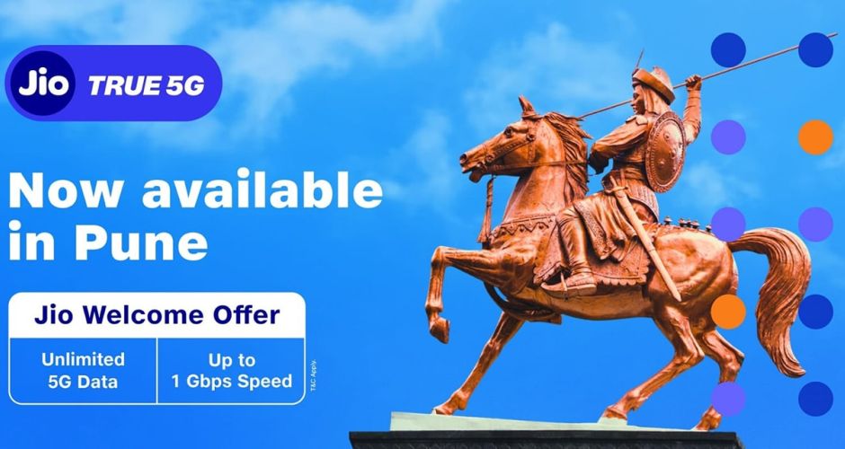equitybulls's tweet photo. Jio True 5G launched in Pune with most advanced Jio 5G network

#RelianceIndustries #INE002A01018 #Jio #JioTrue5G #Pune #Jio5GNetwork 

https://t.co/nj6QqL1vsY https://t.co/CFGh3oTufb