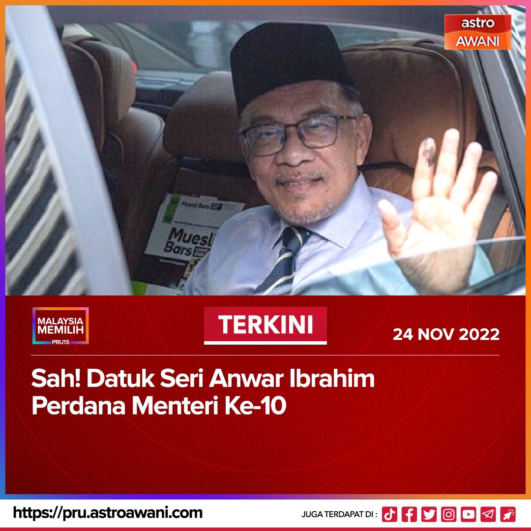husnuzonee's tweet photo. BERAKHIRNYA DINASTI PM TEPI
DAN BERMULALAH PM REALITI
#AnwarIbrahim #PM10malaysia https://t.co/pe0nQjSW0R