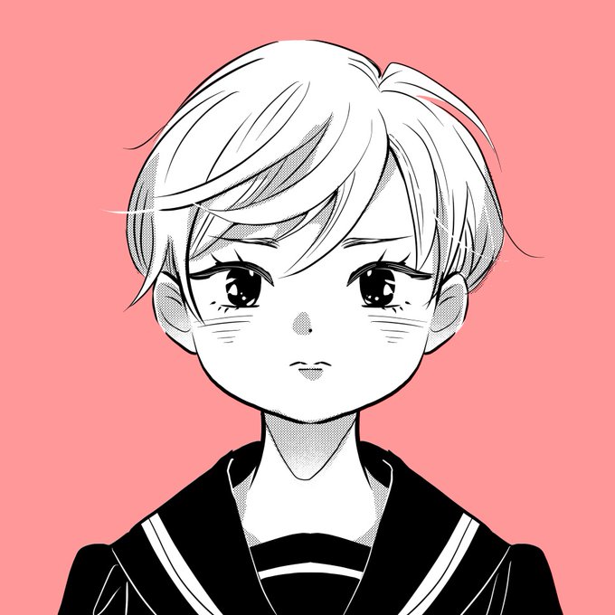 かの子の初期設定!幸子と対比になるようにつり目設定だったけど、良い子すぎてどんどん目元が垂れてきた。最初はムスッとしたイメージだったな。連載前は今のようにミリペンじゃなくて、Gペンのタッチにしようと思っていたよ。 