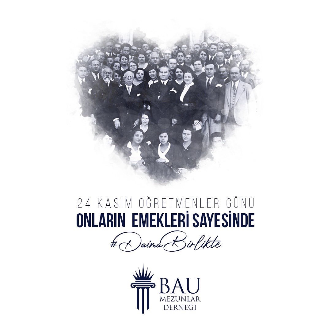 Dünyanın dört bir yanında yeni başarılara koşan her BAU’luda onların izi var. Bizleri cesaret, umut ve özveriyle yetiştiren tüm öğretmenlerimizin 24 Kasım Öğretmenler Günü kutlu olsun.

#DaimaBirlikte