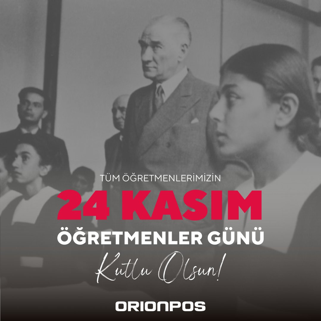 Tüm Öğretmenlerimizin, 24 Kasım Öğretmenler Günü Kutlu Olsun.
💐🎓 #öğretmenlergünü #orionpos
